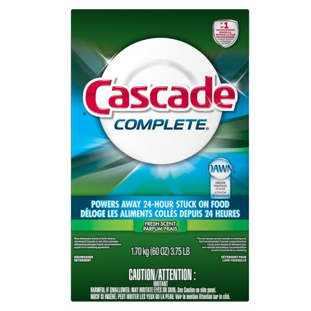 CASCADE Complete Fresh Scent Powder Dishwasher Detergent 60 oz 3700095788